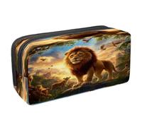 VAPOKF Pen Bag Pencil Case, Student Stationery Pouch for Teen Boys Girls, School Office Supplies - Lions World