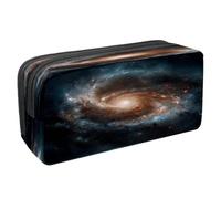 VAPOKF Pen Bag Pencil Case, Student Stationery Pouch for Teen Boys Girls, School Office Supplies - Spiral Galaxy Universe