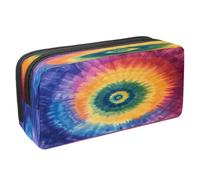 VAPOKF Pen Bag Pencil Case, Student Stationery Pouch for Teen Boys Girls, School Office Supplies - Watercolor Tie Dye Spiral