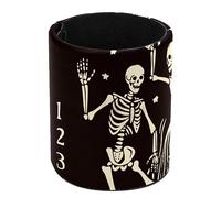 VAPOKF Pen Holder for Desk, Pen Pot Pencil Holders Makeup Brushes Storage Desktop Stationary Supplies Organiser for Home Office - Spirit Board Ouija Skeleton Dance