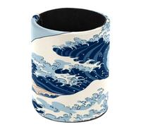 VAPOKF Pen Holder for Desk, Pen Pot Pencil Holders Makeup Brushes Storage Desktop Stationary Supplies Organiser for Home Office - Japanese Wave