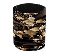 VAPOKF Pen Holder for Desk, Pen Pot Pencil Holders Makeup Brushes Storage Desktop Stationary Supplies Organiser for Home Office - Luxury Japanese Gold Cherry Branches