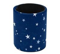 VAPOKF Pen Holder for Desk, Pen Pot Pencil Holders Makeup Brushes Storage Desktop Stationary Supplies Organiser for Home Office - Christmas Stars Navy Blue