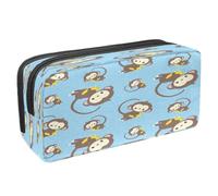 VAPOKF Pencil Case Pen Bag Student Stationery Pouch with Zipper for Boys Girls School & Office Supplies,Little Monkey Holds Banana
