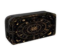 VAPOKF Pencil Case Pen Bag Student Stationery Pouch with Zipper for Boys Girls School & Office Supplies, Bill Cipher Wheel Zodiac