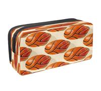 VAPOKF Pencil Case Pen Bag Student Stationery Pouch with Zipper for Boys Girls School & Office Supplies, Basketballs