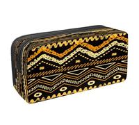 VAPOKF Pencil Case Pen Bag Student Stationery Pouch with Zipper for Boys Girls School & Office Supplies,American Indians Tribal Pattern