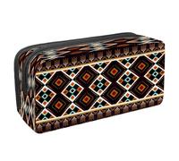 VAPOKF Pencil Case Pen Bag Student Stationery Pouch with Zipper for Boys Girls School & Office Supplies,Geometric Oriental Ethnic Pattern