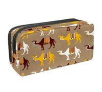 VAPOKF Pencil Case Pen Bag Student Stationery Pouch with Zipper for Boys Girls School & Office Supplies,Egypt Camels
