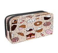 VAPOKF Pencil Case Pen Bag Student Stationery Pouch with Zipper for Boys Girls School & Office Supplies,Candy Donuts Cakes Ice Cream Pastrie