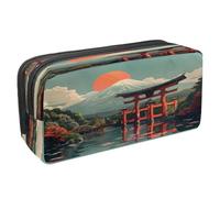 VAPOKF Pencil Case Pen Bag Student Stationery Pouch with Zipper for Boys Girls School & Office Supplies, Itsukushima Shrine Symbol