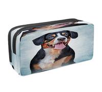 VAPOKF Pencil Case Pen Bag Student Stationery Pouch with Zipper for Boys Girls School & Office Supplies, Entlebucher Mountain Dog Portrait