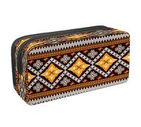 VAPOKF Pencil Case Pen Bag Student Stationery Pouch with Zipper for Boys Girls School & Office Supplies,Ethnic Oriental Art Pattern