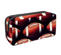 VAPOKF Pencil Case Pen Bag Student Stationery Pouch with Zipper for Boys Girls School & Office Supplies, American Footballs
