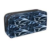 VAPOKF Pencil Case Pen Bag Student Stationery Pouch with Zipper for Boys Girls School & Office Supplies,Abstract Chaotic Shape Wave Lines