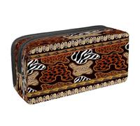 VAPOKF Pencil Case Pen Bag Student Stationery Pouch with Zipper for Boys Girls School & Office Supplies,Tiger Stripes Leopard Spots Skin