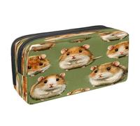 VAPOKF Pencil Case Pen Bag Student Stationery Pouch with Zipper for Boys Girls School & Office Supplies, Cute Hamsters