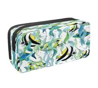 VAPOKF Pencil Case Pen Bag Student Stationery Pouch with Zipper for Boys Girls School & Office Supplies,Tropical Coral Fish in Algae Thickets