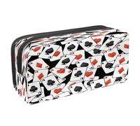 VAPOKF Pencil Case Pen Bag Student Stationery Pouch with Zipper for Boys Girls School & Office Supplies, Scattered Ace Playing Cards