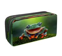 VAPOKF Pencil Case Pen Bag Student Stationery Pouch with Zipper for Boys Girls School & Office Supplies, Tree Frog Laughing
