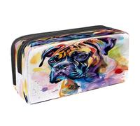 VAPOKF Pencil Case Pen Bag Student Stationery Pouch with Zipper for Boys Girls School & Office Supplies, Unhappy Watercolor Bulldog