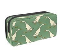 VAPOKF Pencil Case Pen Bag Student Stationery Pouch with Zipper for Boys Girls School & Office Supplies,Walking Indian Runner Ducks