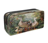VAPOKF Pencil Case Pen Bag Student Stationery Pouch with Zipper for Boys Girls School & Office Supplies, Wild Indian Runner Ducks