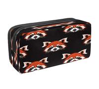 VAPOKF Pencil Case Pen Bag Student Stationery Pouch with Zipper for Boys Girls School & Office Supplies, Cute Little Red Panda