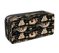 VAPOKF Pencil Case Pen Bag Student Stationery Pouch with Zipper for Boys Girls School & Office Supplies, Cute Sloths Hanging on Tree