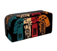 VAPOKF Pencil Case Pen Bag Student Stationery Pouch with Zipper for Boys Girls School & Office Supplies, Eat Sleep Game Repeat Joystick