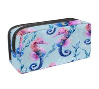 VAPOKF Pencil Case Pen Bag Student Stationery Pouch with Zipper for Boys Girls School & Office Supplies, Pretty Seahorses