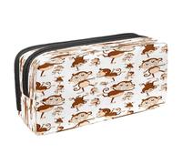 VAPOKF Pencil Case Pen Bag Student Stationery Pouch with Zipper for Boys Girls School & Office Supplies,Cheeky Monkey Animal