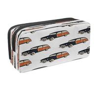 VAPOKF Pencil Case Pen Bag Student Stationery Pouch with Zipper for Boys Girls School & Office Supplies, Retro Surf Car