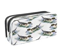 VAPOKF Pencil Case Pen Bag Student Stationery Pouch with Zipper for Boys Girls School & Office Supplies,Wild Ducks on Pond