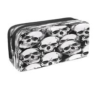 VAPOKF Pencil Case Pen Bag Student Stationery Pouch with Zipper for Boys Girls School & Office Supplies, Dead Skulls