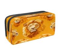 VAPOKF Pencil Case Pen Bag Student Stationery Pouch with Zipper for Boys Girls School & Office Supplies, Lions