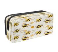 VAPOKF Pencil Case Pen Bag Student Stationery Pouch with Zipper for Boys Girls School & Office Supplies, Cute and Fat Bees