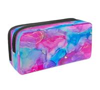 VAPOKF Pencil Case Pen Bag Student Stationery Pouch with Zipper for Boys Girls School & Office Supplies, Luxury Mixed Color Ink Texture
