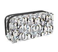 VAPOKF Pencil Case Pen Bag Student Stationery Pouch with Zipper for Boys Girls School & Office Supplies,Penguin Empire
