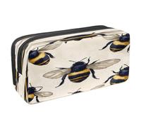 VAPOKF Pencil Case Pen Bag Student Stationery Pouch with Zipper for Boys Girls School & Office Supplies, Fat Honey Bees
