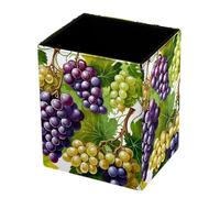 VAPOKF Pencil Holders for Desk, Fresh Grapes Printed Pen Holders Pen Pot Makeup Brushes Storage Desktop Stationery Supplies Organiser for Home Office