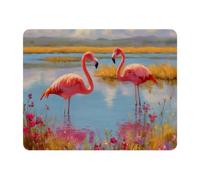 VAPOKF Pink Flamingo Mouse Pad | Desk Mat/Gaming Rectangle Mouse Pad | Improved Precision and Speed | Rubber Base for Stable Grip on Smooth Surfaces | Table pad