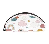 VAPOKF Rainbows and Clouds Pen Bag Pencil Case, Oxford Cloth Student Stationery Pouch for Teen Boys Girls, School Office Supplies