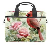 VAPOKF Red Cardinal Bird Laptop Shoulder Messenger Bag Case Sleeve Suitable for 13.4 Inch to 14.5 Inch Laptops