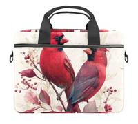 VAPOKF Red Cardinal Bird Laptop Shoulder Messenger Bag Case Sleeve Suitable for 13.4 Inch to 14.5 Inch Laptops