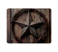 VAPOKF Rustic Texas Star Mouse Pad | Desk Mat/Gaming Rectangle Mouse Pad | Improved Precision and Speed | Rubber Base for Stable Grip on Smooth Surfaces | Table pad