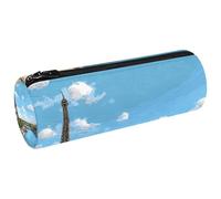 VAPOKF Seine River Eiffer Tower Cityscape Pen Pencil Case Coin Purse Cosmetic Makeup Bag for Student Stationery School Office Storage
