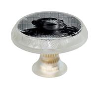 VAPOKF Singing Gorilla Cabinet Knobs, Premium Door Drawer Knobs, Transparent Round Cupboard Handles with Screws, for Kitchen Bedroom Furniture - Pack of 4