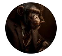 VAPOKF Smoking Chimpanzee Mouse pad, Gaming Mouse mat, Rectangle Mouse Pads, Mouse Mat Gaming 250 mm Mice mat, Non Slip Rubber Base Desk Mat