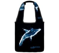 VAPOKF Starlight Dolphin Canvas Tote Bags, Women's Shoulder Handbags, Large Reusable Carry Bag Shoulder Bag for School Work Office Travel Shopping Casual